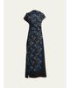 Proenza Schouler Anais Floral-Print Gathered Button-Side Maxi Dress - 1