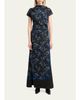 Proenza Schouler Anais Floral-Print Gathered Button-Side Maxi Dress - 2