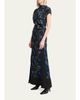 Proenza Schouler Anais Floral-Print Gathered Button-Side Maxi Dress - 4
