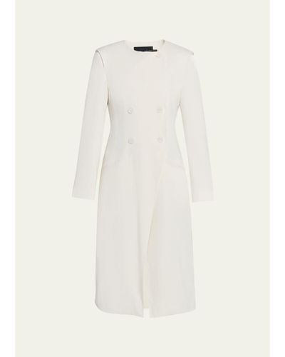 Proenza Schouler Anouk Satin Back Crepe Coat