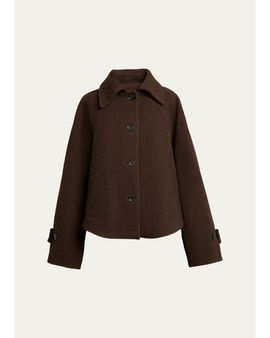 Proenza Schouler Clarice Single-Breasted Casentino Wool Jacket
