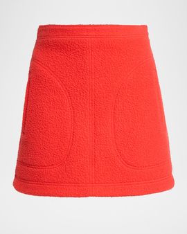 Proenza Schouler Clarice Textured Wool Mini Skirt