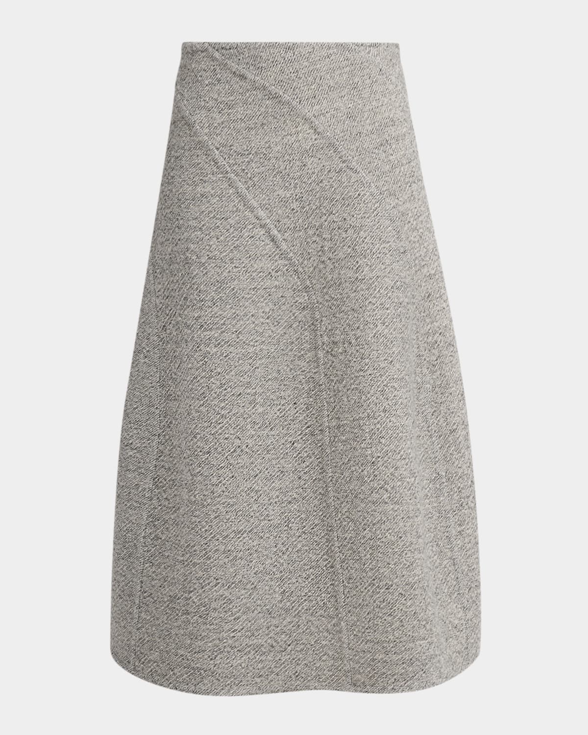 Proenza Schouler Gaelle Paneled Flare Midi Skirt