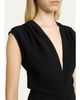 Proenza Schouler Geraldine Plunging Double Crepe Sleeveless Maxi Dress - 5