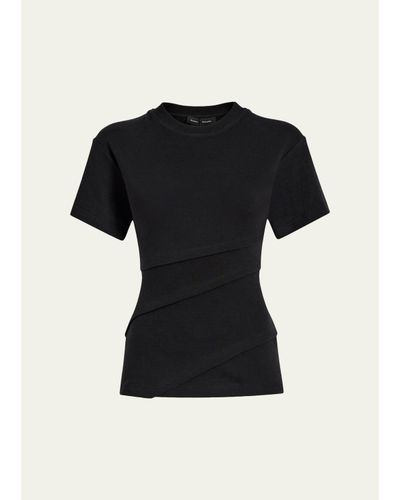 Proenza Schouler Hilma Pleated Cotton-Blend Top