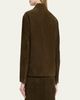 Proenza Schouler Irine Single-Breasted Suede Jacket - 3