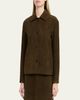 Proenza Schouler Irine Single-Breasted Suede Jacket - 4