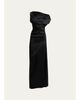 Proenza Schouler Isaline Draped Satin Off-The-Shoulder Column Maxi Dress - 1