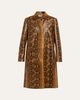 Proenza Schouler Leticia Python-Printed Leather Coat - 1