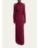 Proenza Schouler Lina Crushed Silk Habotai Long-Sleeve Halter Gown - 2