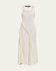 Proenza Schouler Nilo Textured Wool Long Sleeveless Dress - 1