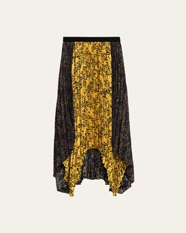 Proenza Schouler Paulina Pleated Georgette Skirt