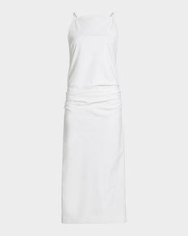 Proenza Schouler Priya Cotton-Blend Sheath Midi Dress