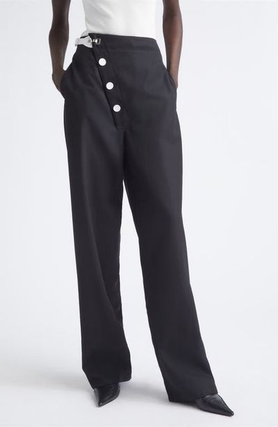 Proenza Schouler Proenza Schouler Aitana Straight Leg Tropical Wool Pants
