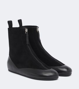 Proenza Schouler Proenza Schouler Arcadia leather-trimmed suede ankle boots