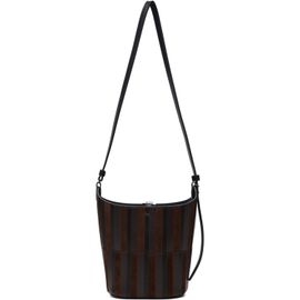 Proenza Schouler Proenza Schouler Black & Brown Mini Intarsia Bucket Tote