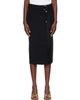 Proenza Schouler Proenza Schouler Black Carine Cargo Midi Skirt - 1