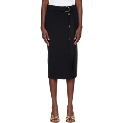 Proenza Schouler Proenza Schouler Black Carine Cargo Midi Skirt
