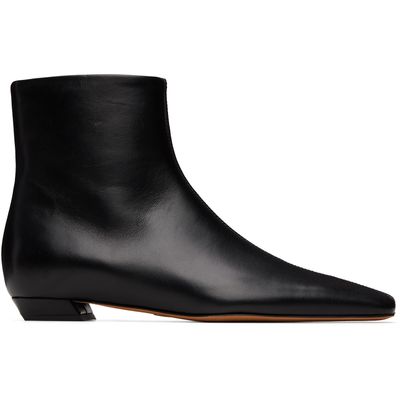 Proenza Schouler Proenza Schouler Black Trap Flat Ankle Boots