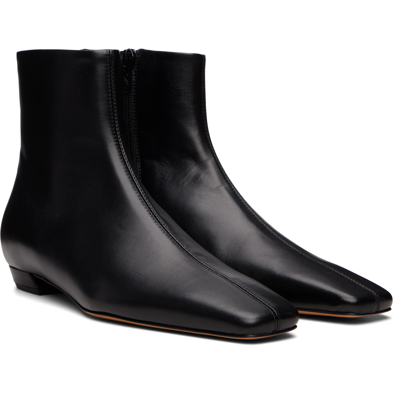 Proenza Schouler - Black Trap Flat Ankle Boots