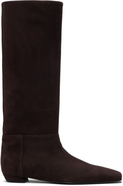 Proenza Schouler Proenza Schouler Brown Trap Flat Boots