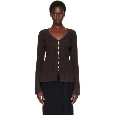 Proenza Schouler Proenza Schouler Brown Valeria Cardigan