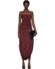 Proenza Schouler Proenza Schouler Burgundy Nayara Maxi Dress - 1