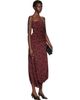 Proenza Schouler Proenza Schouler Burgundy Nayara Maxi Dress - 2