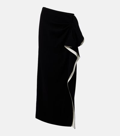 Proenza Schouler Proenza Schouler Cella ruffled crÃªpe maxi skirt