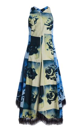 Proenza Schouler Proenza Schouler Constanza Rose Cotton Midi Dress