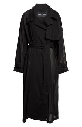 Proenza Schouler Proenza Schouler Esha Sheer Wool Trench Coat