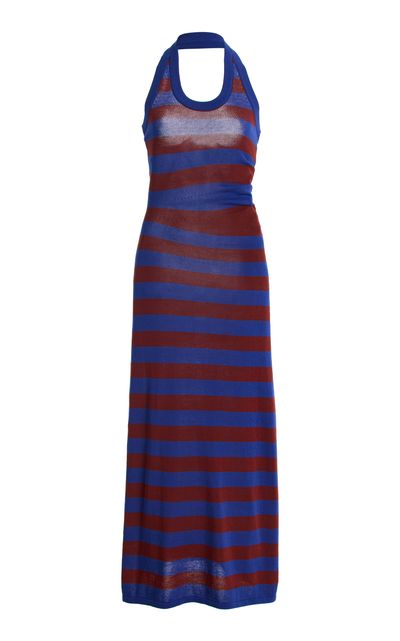 Proenza Schouler Proenza Schouler Frann Striped Cotton Maxi Dress