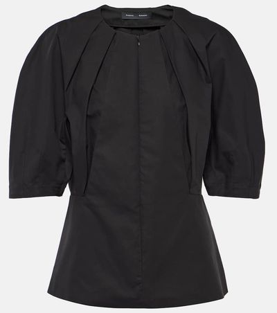 Proenza Schouler Proenza Schouler Georgia pleated cotton poplin top
