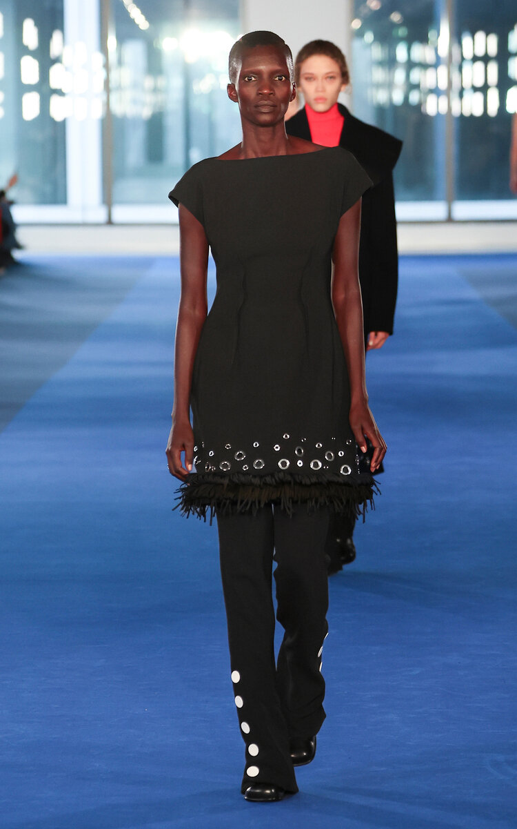 knee length dresses for ladies Proenza Schouler Label Fitted Spaghetti Mini Dress main image 0