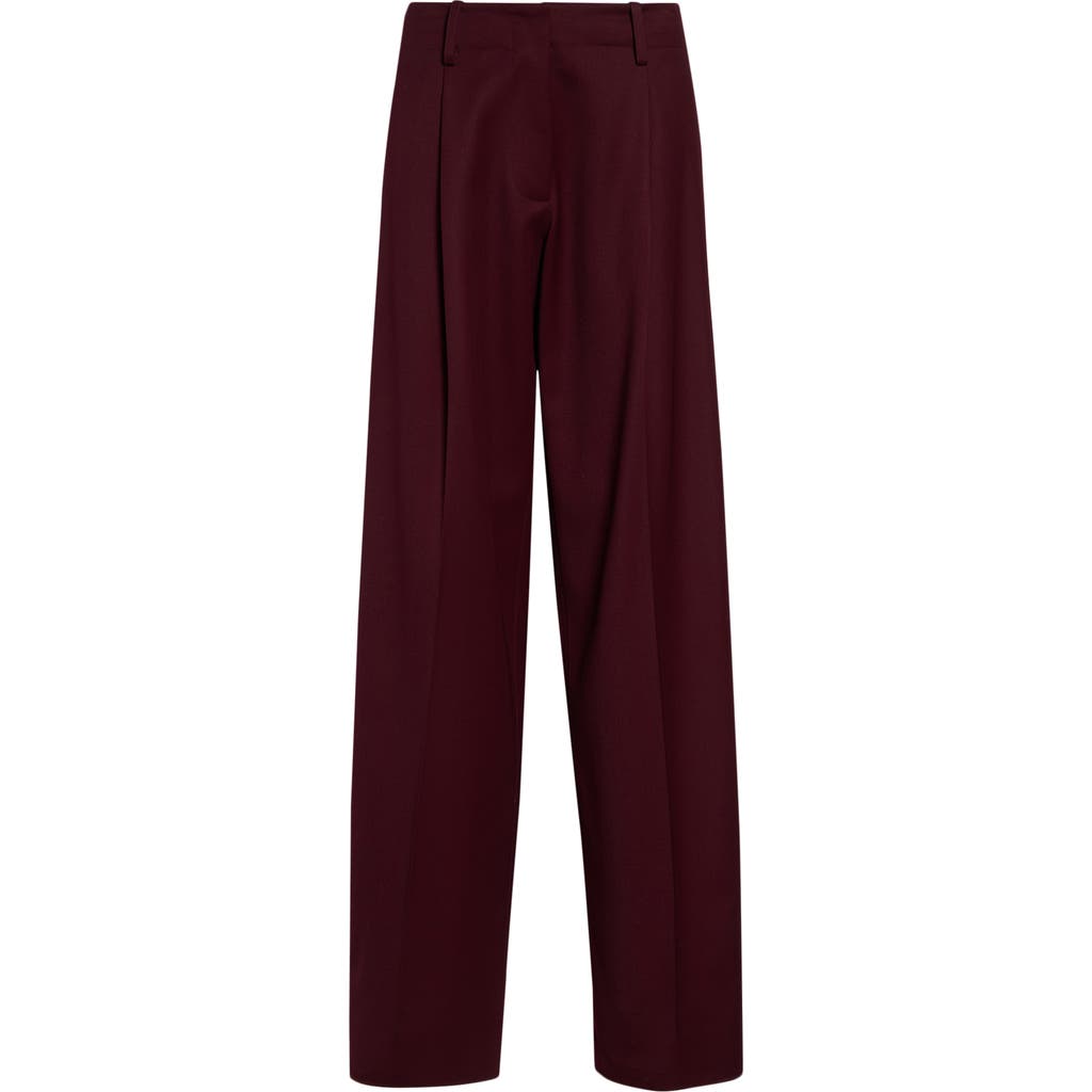 Proenza Schouler Proenza Schouler Halima Pleat Front Wool Blend Gabardine Pants