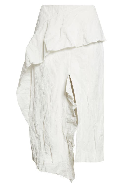 Proenza Schouler Proenza Schouler Hansly Crinkle Cotton Blend Midi Skirt