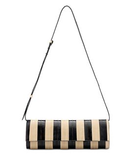 Proenza Schouler Proenza Schouler Hex Striped Eel Clutch