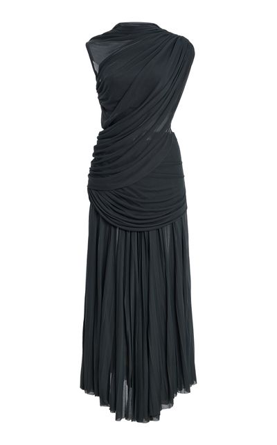 Proenza Schouler Irma Draped Jersey Midi Dress