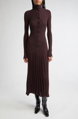 Proenza Schouler Proenza Schouler Jada Long Sleeve Sweater Dress