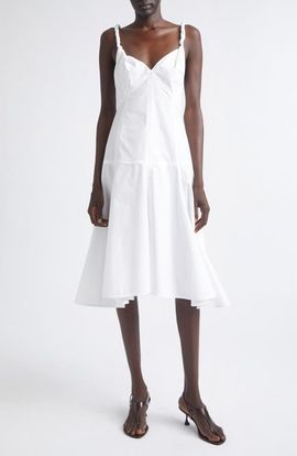 Proenza Schouler Proenza Schouler Leo Classic Cotton Shirting Midi Dress