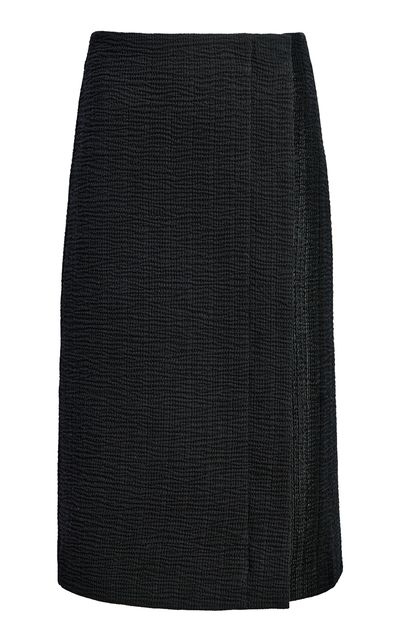 Proenza Schouler Proenza Schouler Lorna CottonBlend Striated Suiting Midi Skirt
