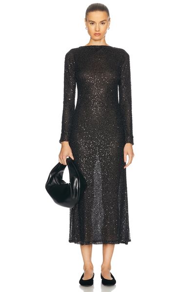 white christmas dresses Waverly Dress in Printed Soft Twill Black Floral