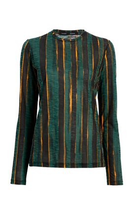 Proenza Schouler Proenza Schouler Mia Printed Cotton Tissue Jersey Top