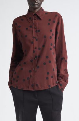 Proenza Schouler Proenza Schouler Paz Dot Print Button-Up Shirt