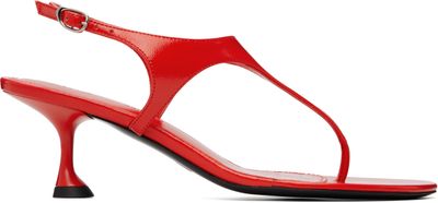 Proenza Schouler Proenza Schouler Red Tee Thong Heeled Sandals