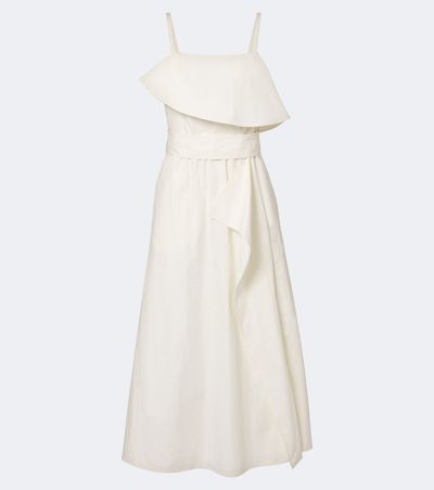 Proenza Schouler Proenza Schouler Reign ruffled cotton-blend midi dress