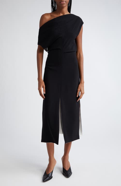 Proenza Schouler Proenza Schouler Rosa Off the Shoulder Matte Crepe Midi Dress