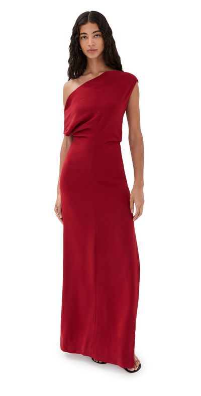 Proenza Schouler Proenza Schouler Rosina Dress in Light Double Crepe Scarlet
