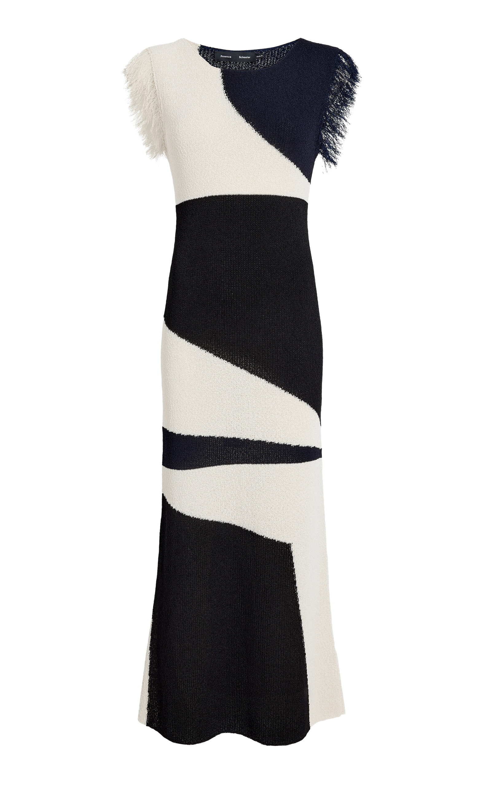 Proenza Schouler Proenza Schouler Saskia Fringed IntarsiaKnit Dress