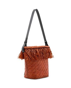Proenza Schouler Proenza Schouler Small Fringed Raffia Bucket Bag